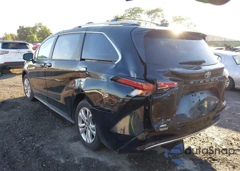 2024 Toyota Sienna Platinum из США, поврежденный, VIN 5TDESKFCXRS139110